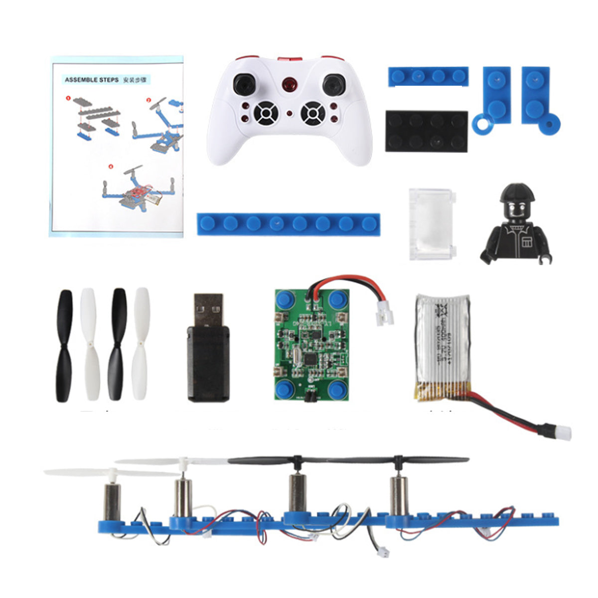 STEM DIY Drone Kit for Youth – Build, Fly, and Learn with Remote Control - Navarrete Furniture