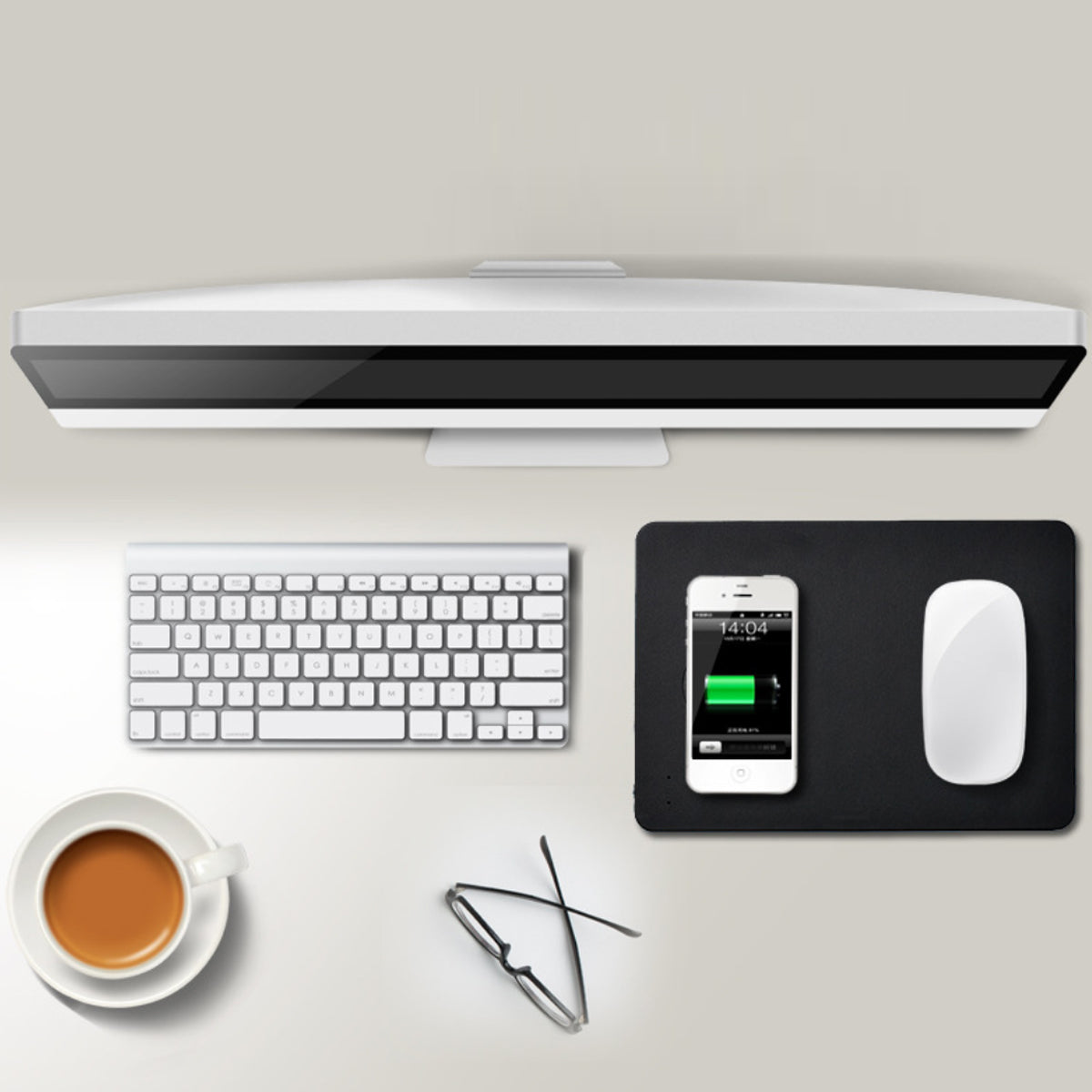 Wireless Charging Mouse Pad – 2-in-1 Qi Charger for iPhone & More - Navarrete Furniture