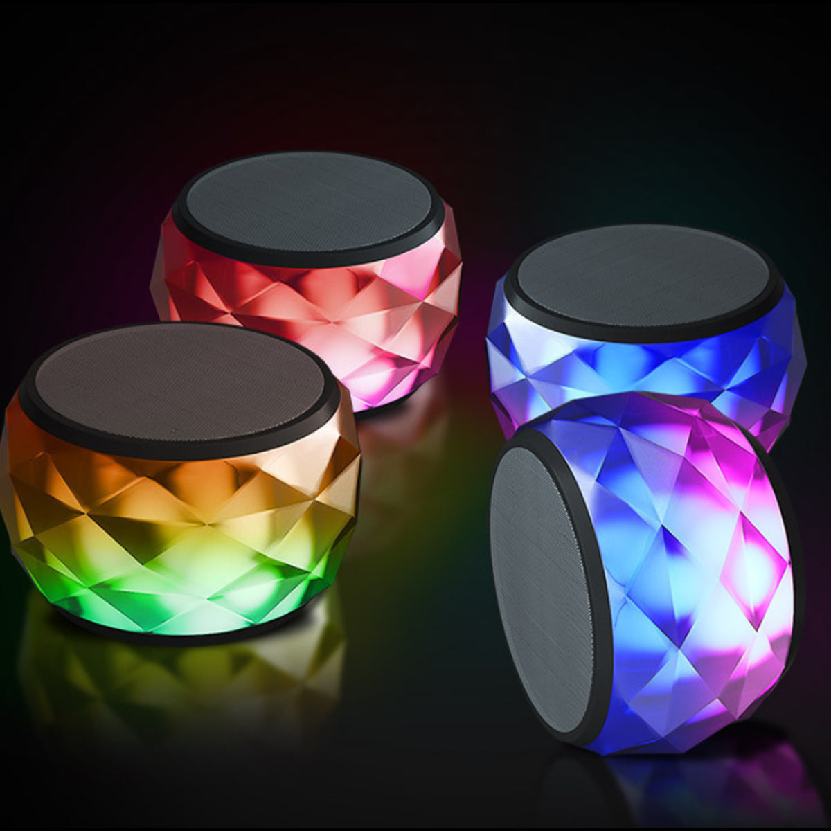 Candylight LED Stereo Bluetooth Mini Speaker – Portable MP4 Player