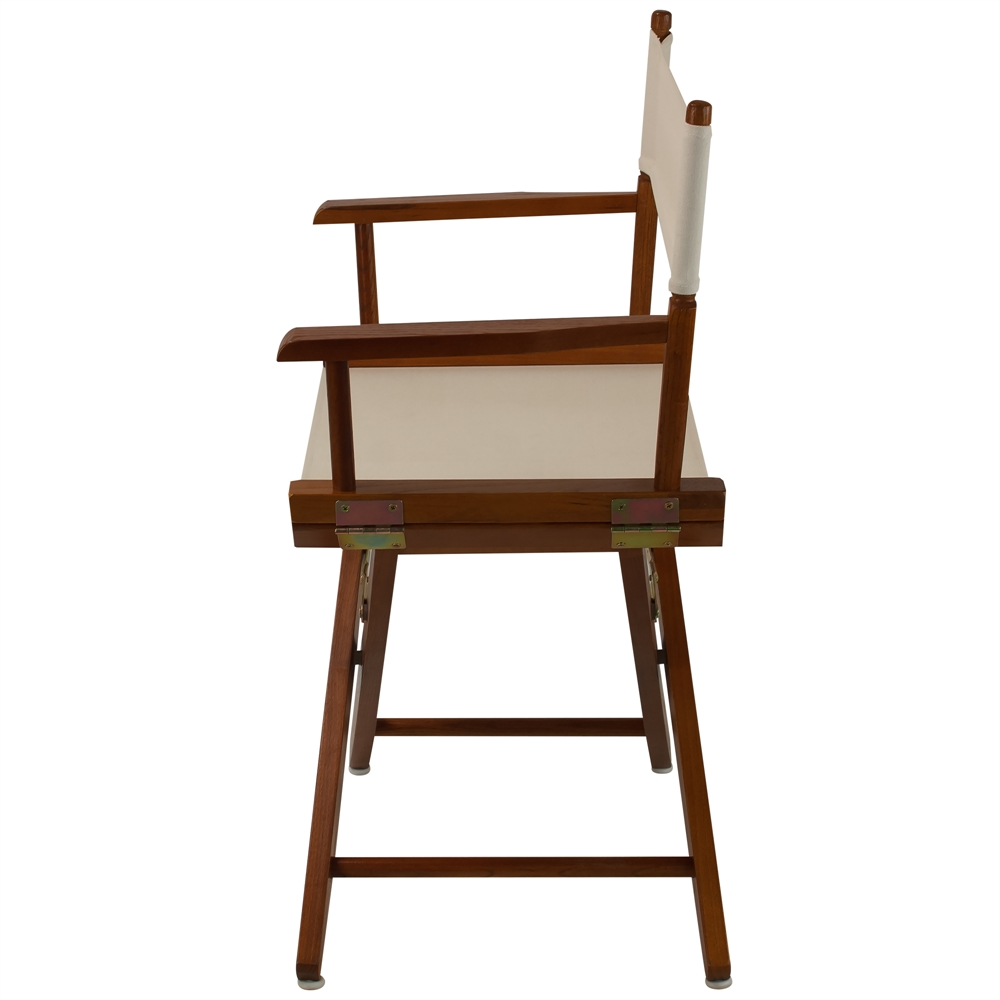 American Trails Extra-Wide Premium 18" Directors Chair Mission Oak Frame with Natural Color Cover - Navarrete Furniture