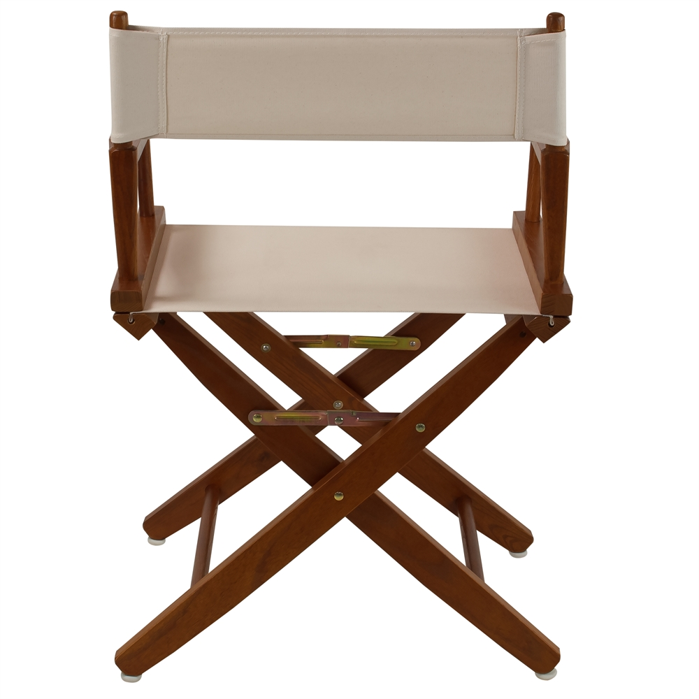 American Trails Extra-Wide Premium 18" Directors Chair Mission Oak Frame with Natural Color Cover - Navarrete Furniture