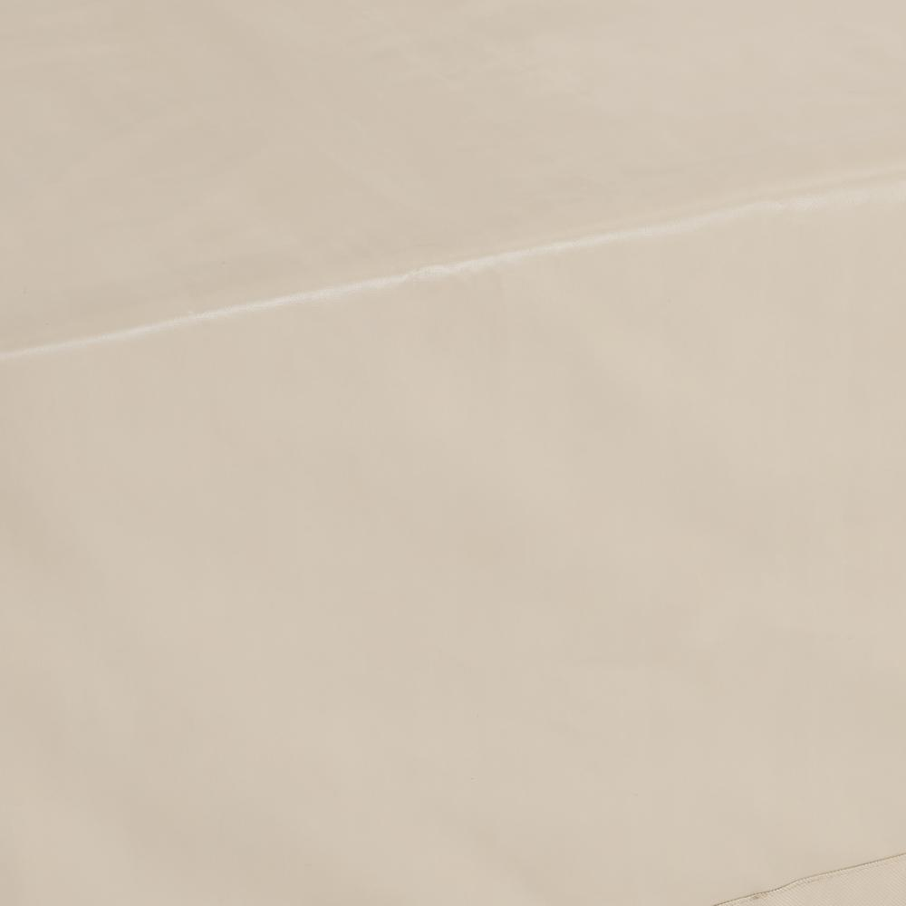 Close-up of tan vinyl fabric texture