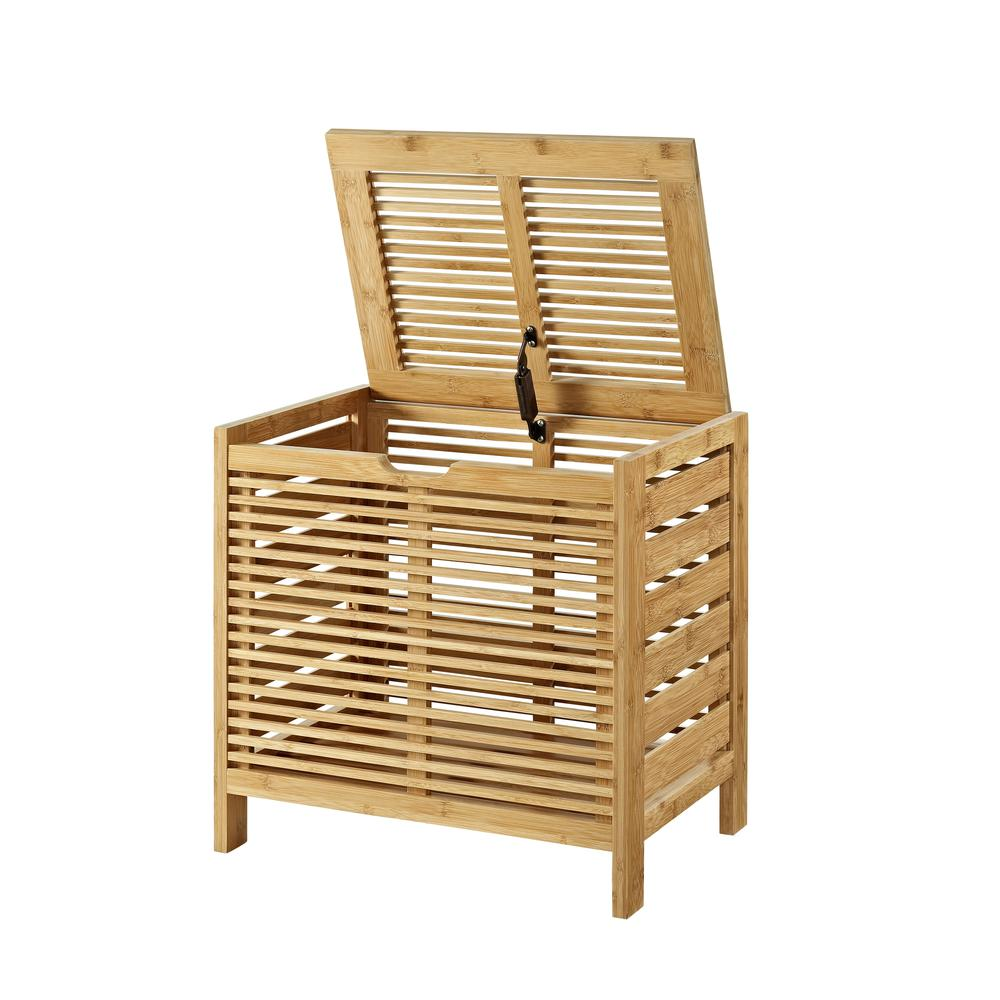 Bracken Bamboo Hamper - Keep Your Laundry Organized | Eco-Friendly Design - Navarrete Furniture