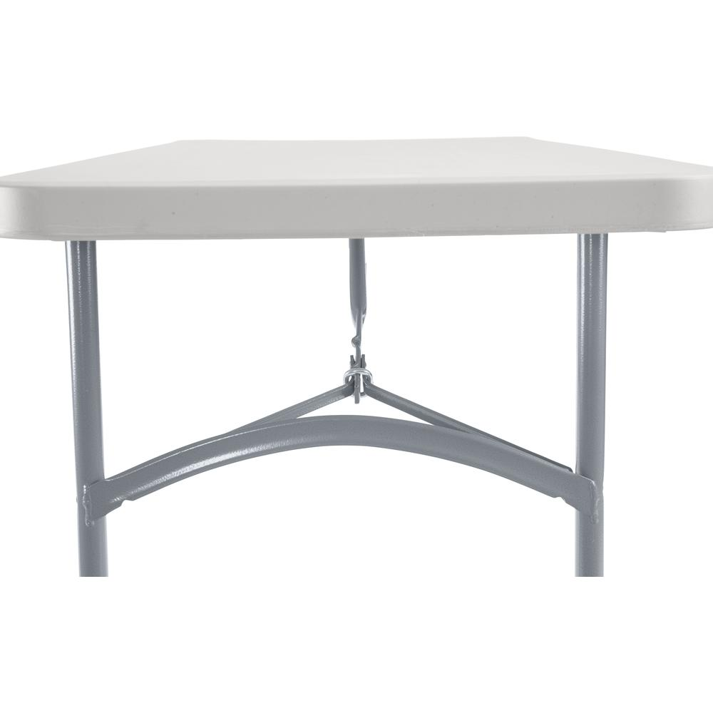 NPS 24" x 48" Heavy Duty Folding Table, Speckled Gray - Lightweight, Weather-Resistant, Durable