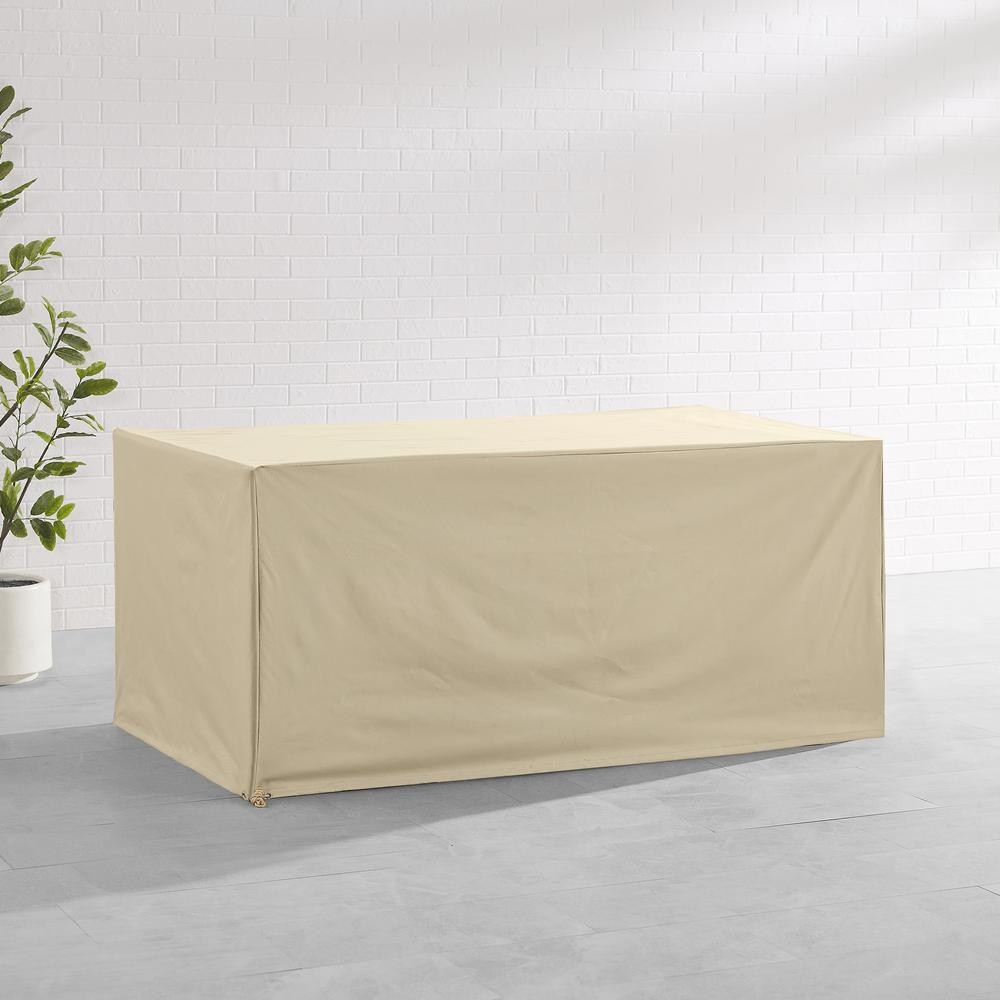 Universal Tan Vinyl Outdoor Dining Table Cover - Ultimate All-Weather Protection! π¦οΈπ½οΈπ - Navarrete Furniture