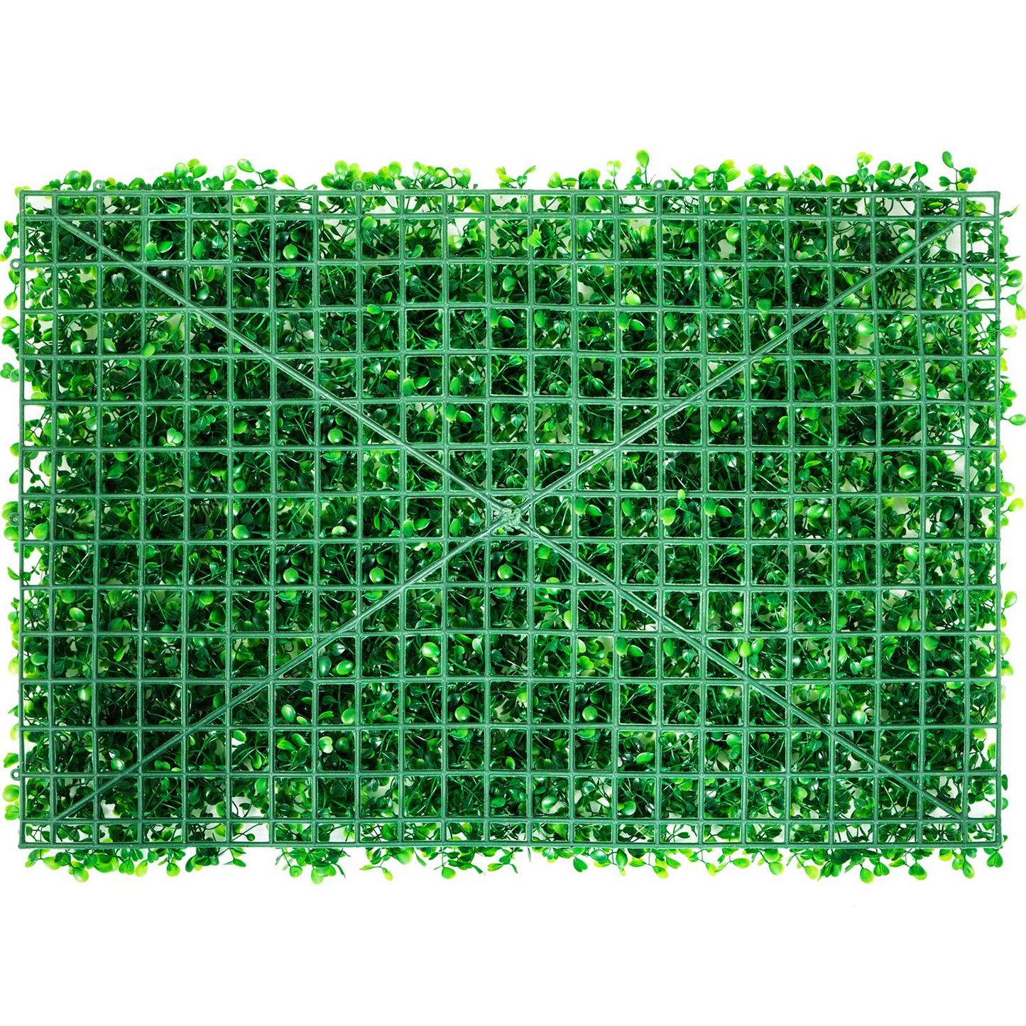 VEVOR Artificial Boxwood Panel UV 4pcs Boxwood Hedge Wall Panels Artificial Grass Backdrop Wall 24X16" 4 cm Green Grass Wall Fake Hedge for Decor Privacy Fence Indoor Outdoor Garden Backyard - Navarrete Furniture
