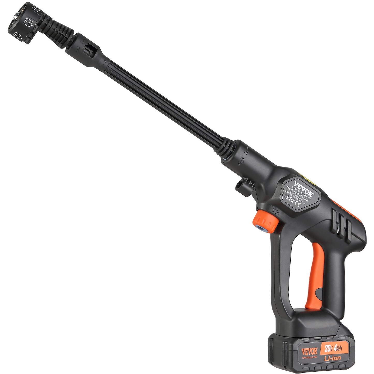 VEVOR 652-PSI Cordless Pressure Washer Gun, 1.1 GPM, Handheld Power Cleaner - Navarrete Furniture