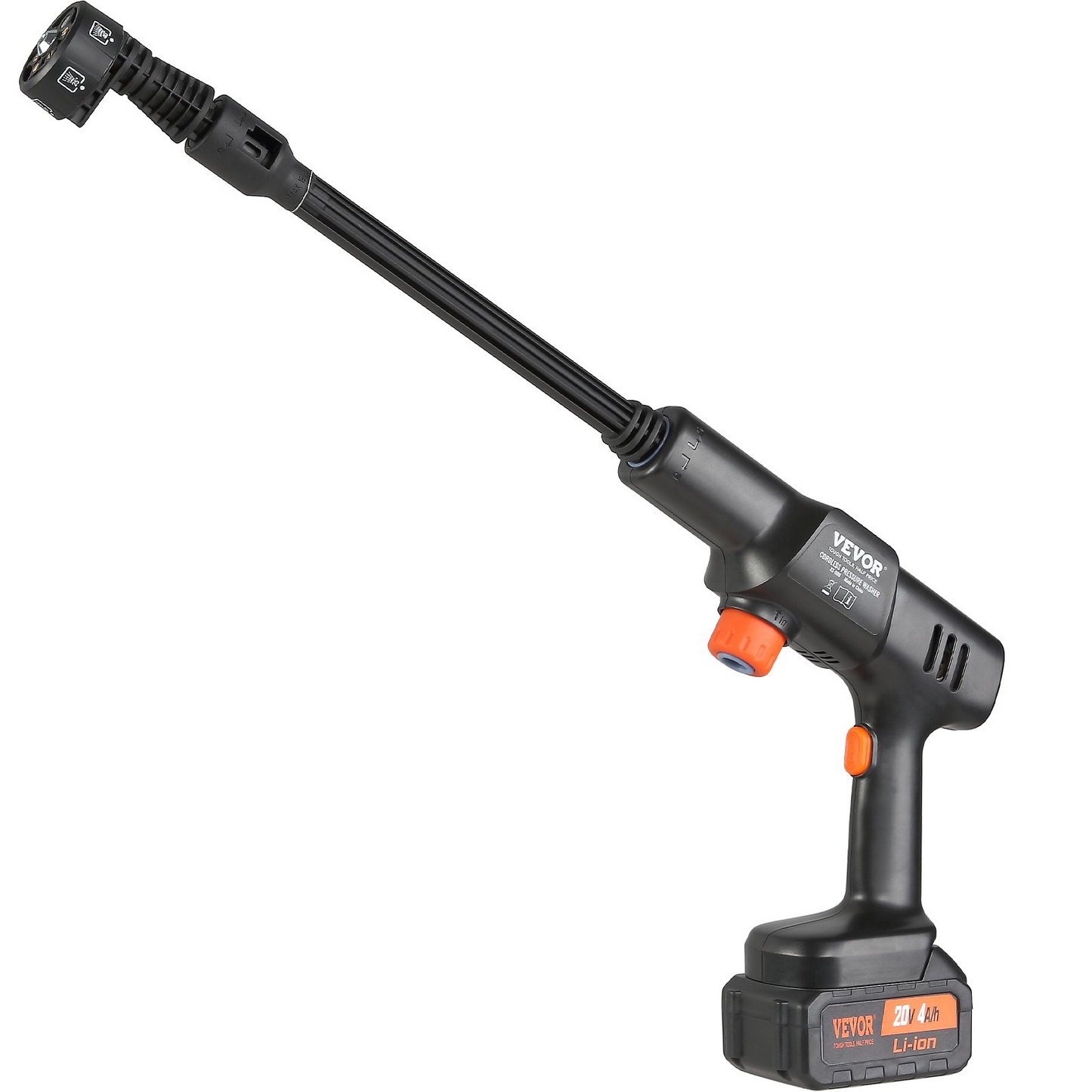 VEVOR Cordless Pressure Washer – 652-PSI, Portable Power Cleaner with 6-in-1 Nozzle - Navarrete Furniture
