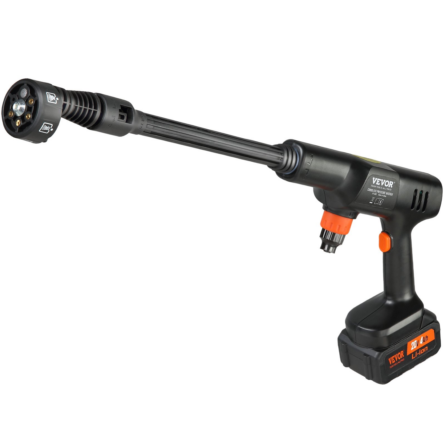 VEVOR Cordless Pressure Washer – 652-PSI, Portable Power Cleaner with 6-in-1 Nozzle - Navarrete Furniture
