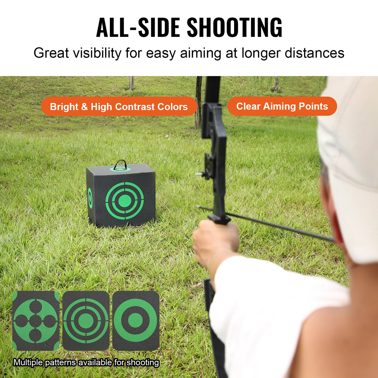 VEVOR 16"x18" Portable Archery Target – Lightweight, All-Side Shooting - Navarrete Furniture