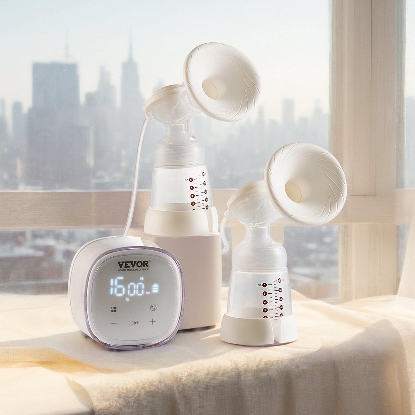 VEVOR Wearable Electric Breast Pump – Hands-Free, 4 Modes, Ultra-Quiet