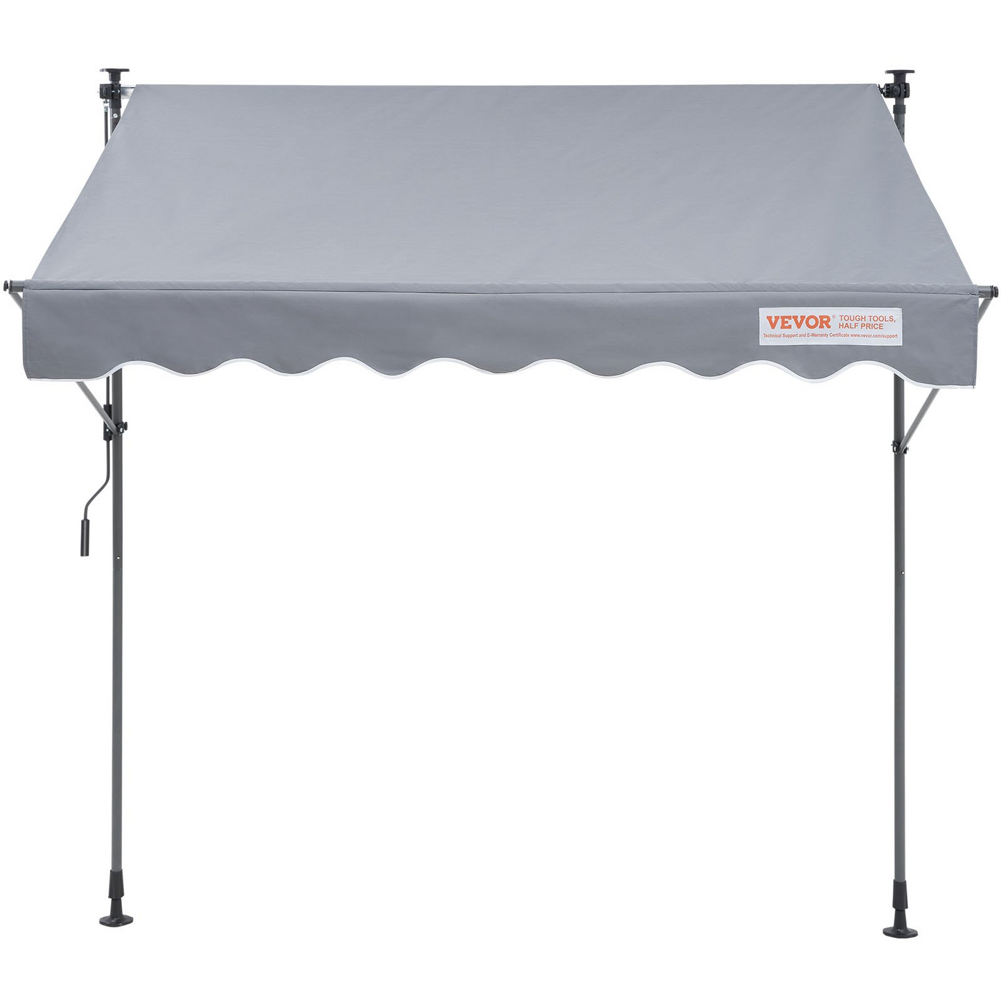VEVOR 78" Manual Retractable Awning with 39" Sun Shade Curtain - Navarrete Furniture
