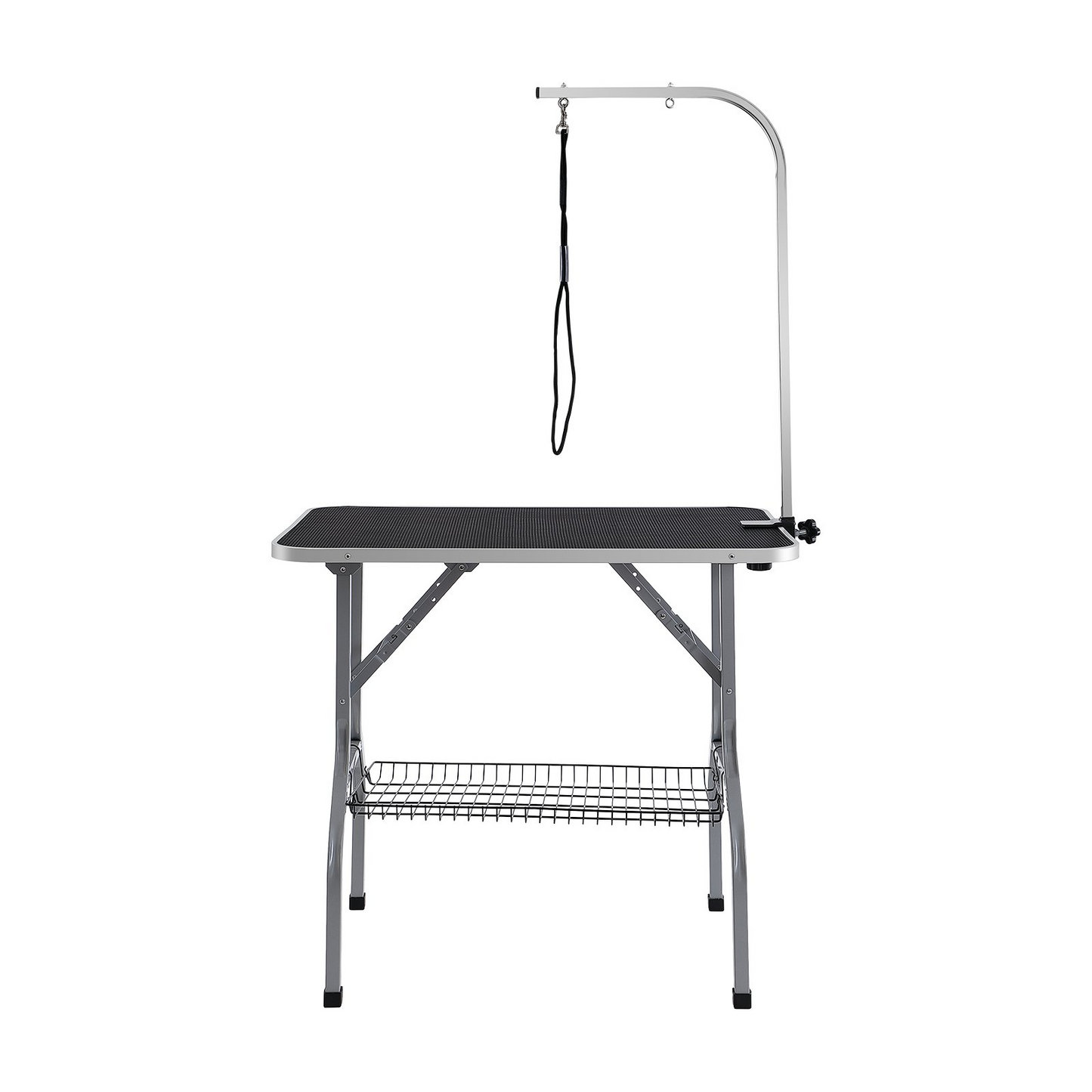 VEVOR Pet Grooming Table Arm with Clamp, 36''x24'' Dog Grooming Station, Foldable Pets Grooming Stand for Medium and Small Dogs, Free No Sit Haunch Holder with Grooming Loop, Bearing 330lbs - Navarrete Furniture