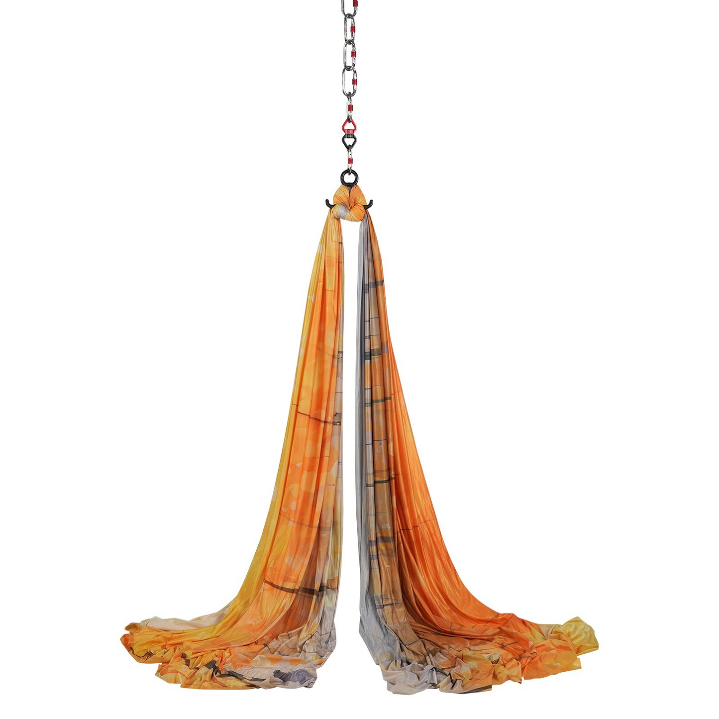 VEVOR Aerial Yoga Hammock & Swing, 5.5 Yards, Aerial Yoga Starter Kit with 100gsm Nylon Fabric, Full Rigging Hardware & Easy Set-up Guide, Antigravity Flying for All Levels Fitness Bodybuilding, Gold - Navarrete Furniture