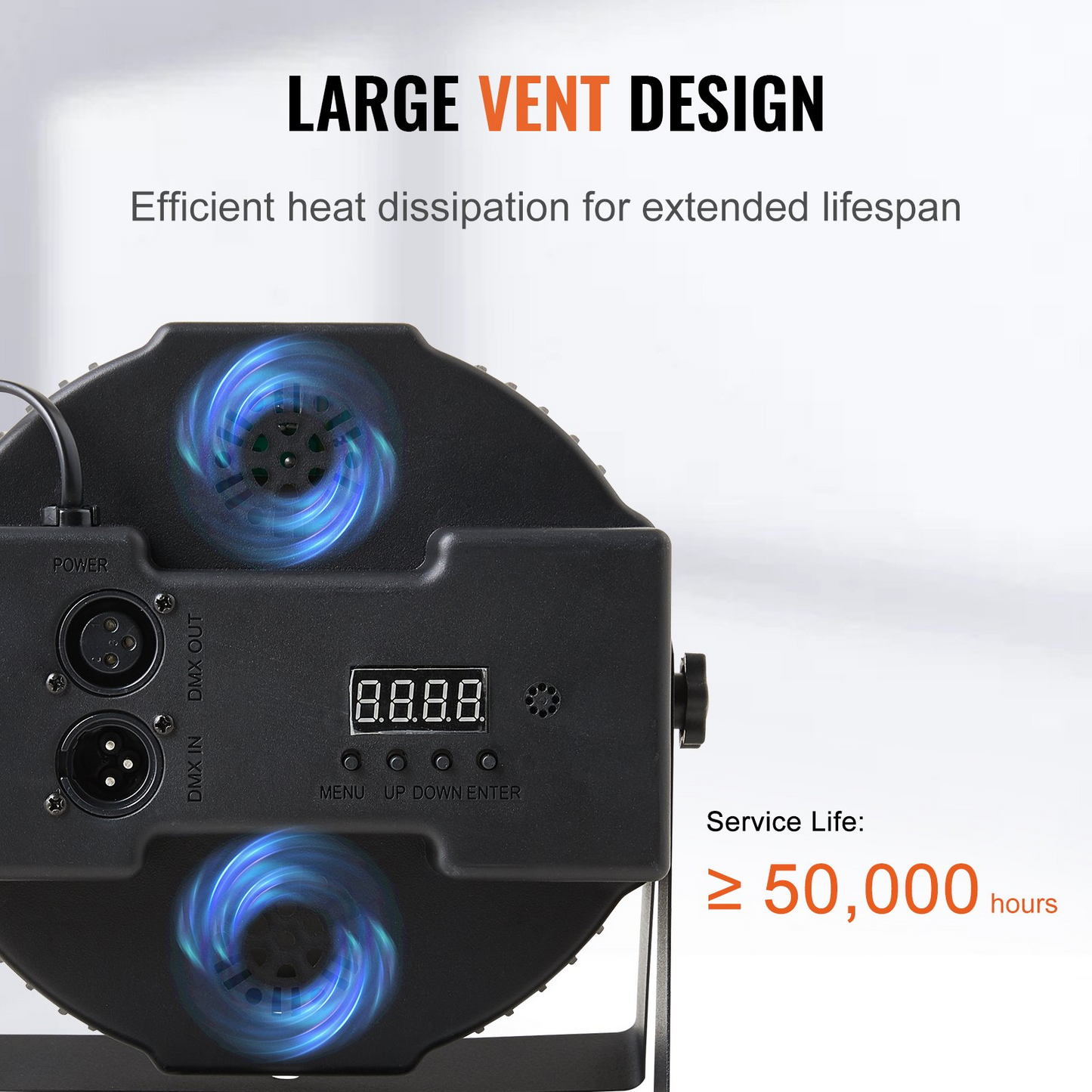 VEVOR 36LED RGB Stage Light PAR Light 7-Mode DMX Beam Disco Light Indoor 4-Pack - Navarrete Furniture
