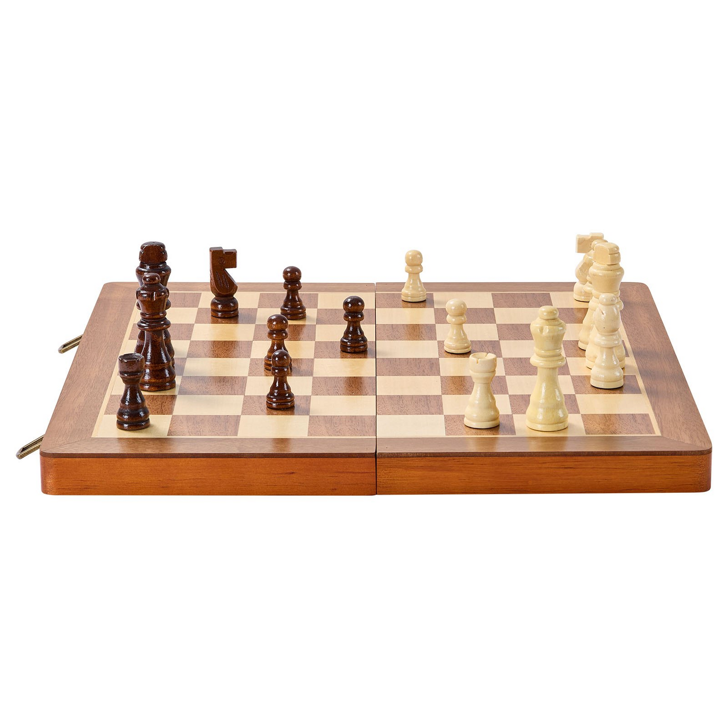 VEVOR Magnetic Wooden Chess Set, 15 inch 2-IN-1 Chess Checkers Game Set, Folding Chess Board Games for Adults Kids, 2 Queens Portable Travel Gift Chess Set for Tournament Professional Beginner - Navarrete Furniture