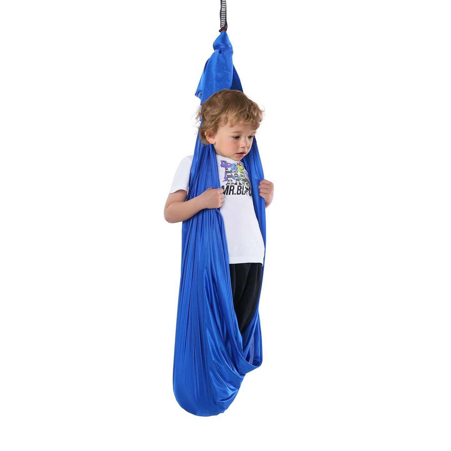 VEVOR Sensory Swing for Kids, 3.1 Yards, Therapy Swing for Children with Special Needs, Cuddle Swing Indoor Outdoor Hammock for Child & Adult with Autism, ADHD, Aspergers, Sensory Integration, Blue - Navarrete Furniture