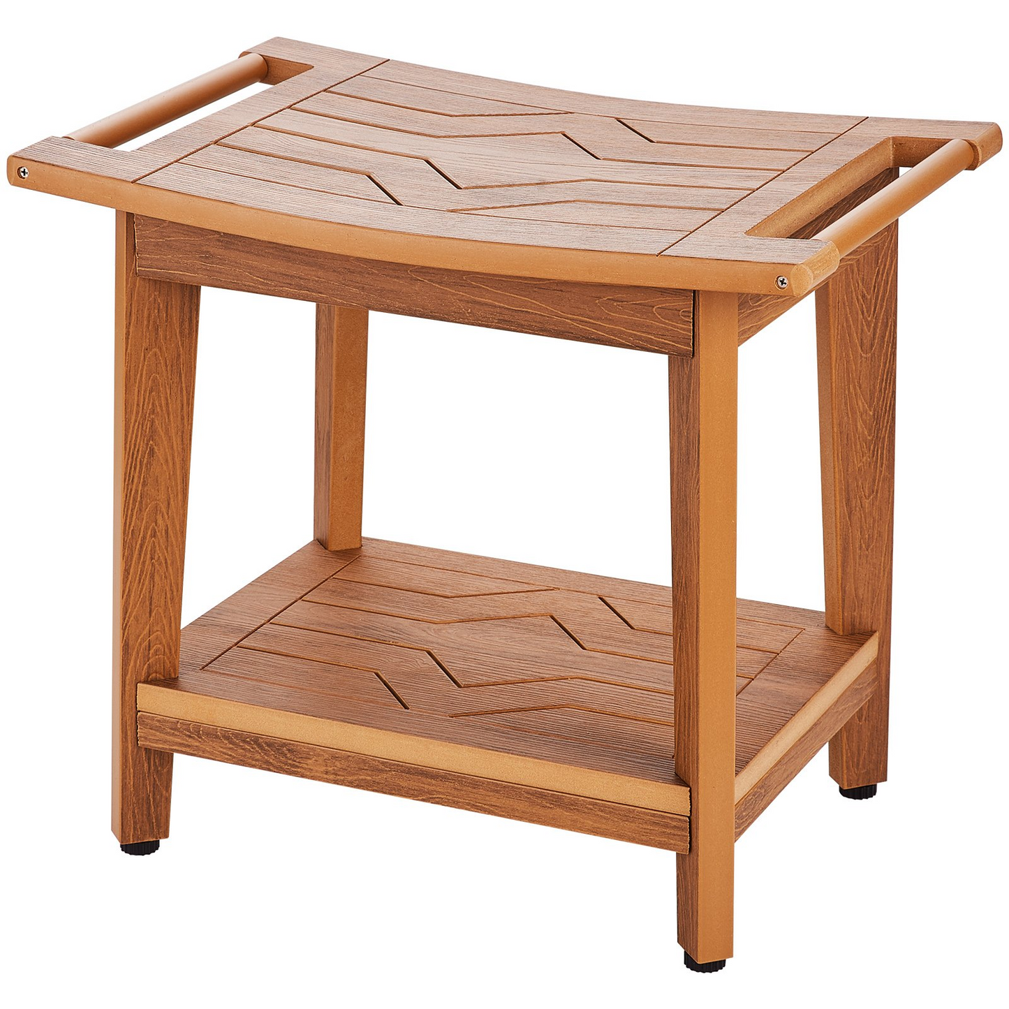VEVOR Poly Lumber Shower Bench 21 x 14 x 18.5 in Shower Stool Chair for Bathroom - Navarrete Furniture