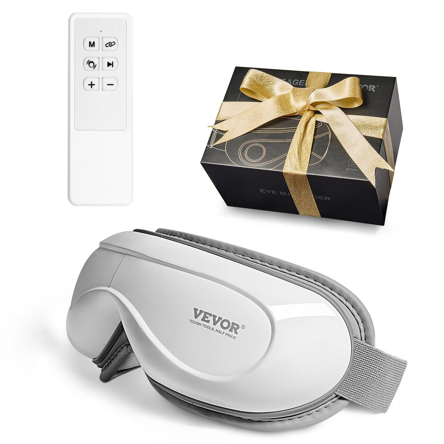 VEVOR Eye Massager with Heat & Remote Eye Care Device 5 Modes Bluetooth Music - Navarrete Furniture
