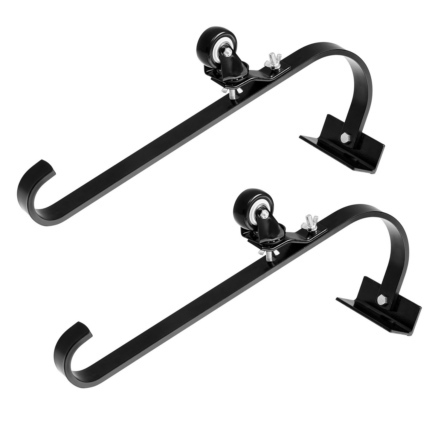 VEVOR Ladder Roof Hook Stabilizer 2 Pack with Fixed Wheel & Swivel Bar Steel - Navarrete Furniture