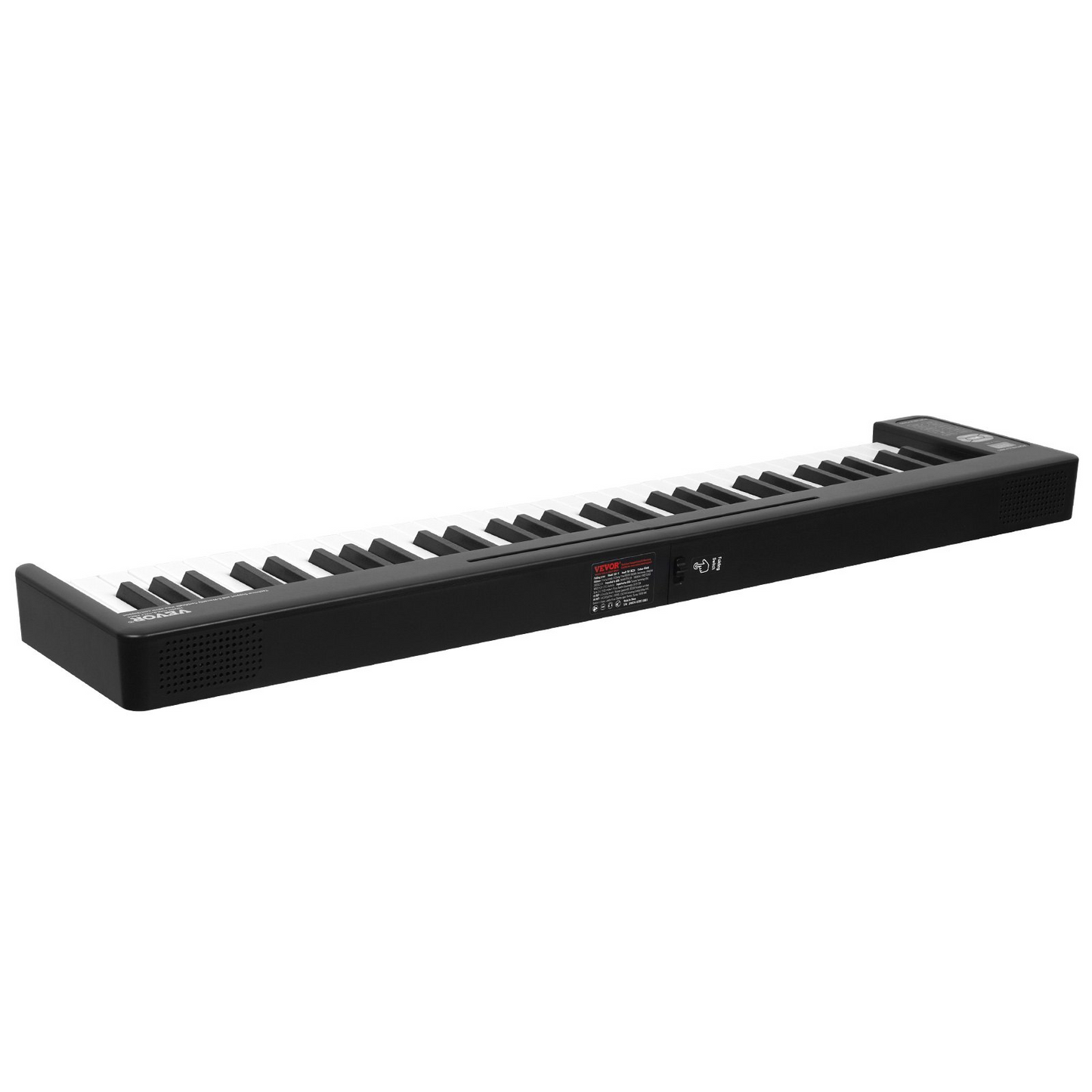 VEVOR 61 Key Folding Keyboard Piano Portable Foldable Piano Bluetooth MIDI Black - Navarrete Furniture