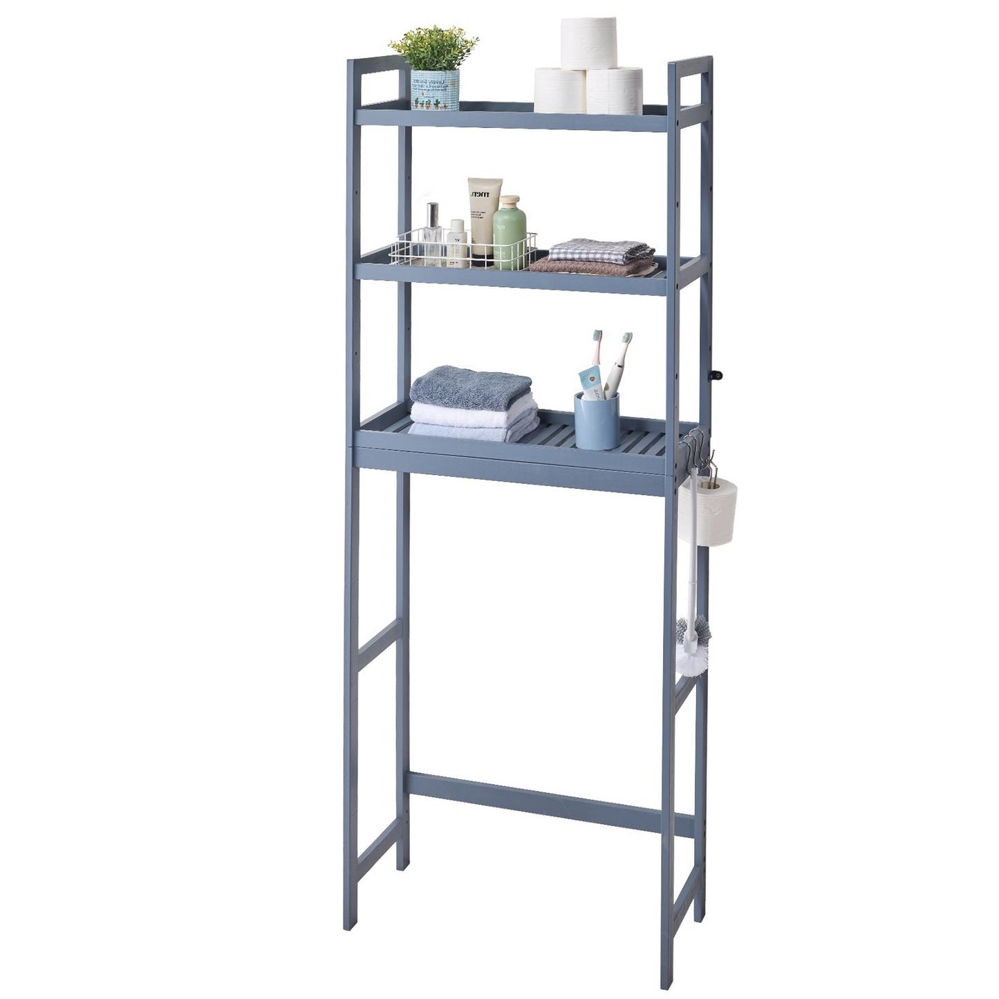 VEVOR Over the Toilet Storage 3-Tier Bathroom Shelf Rack Space Saver Organizer - Navarrete Furniture