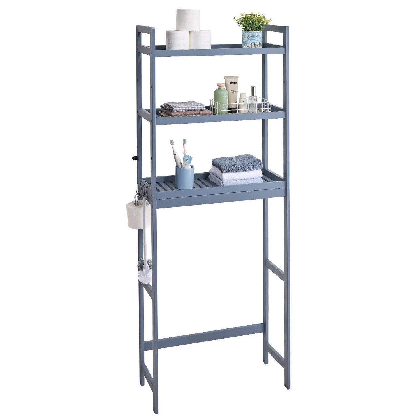 VEVOR Over the Toilet Storage 3-Tier Bathroom Shelf Rack Space Saver Organizer - Navarrete Furniture