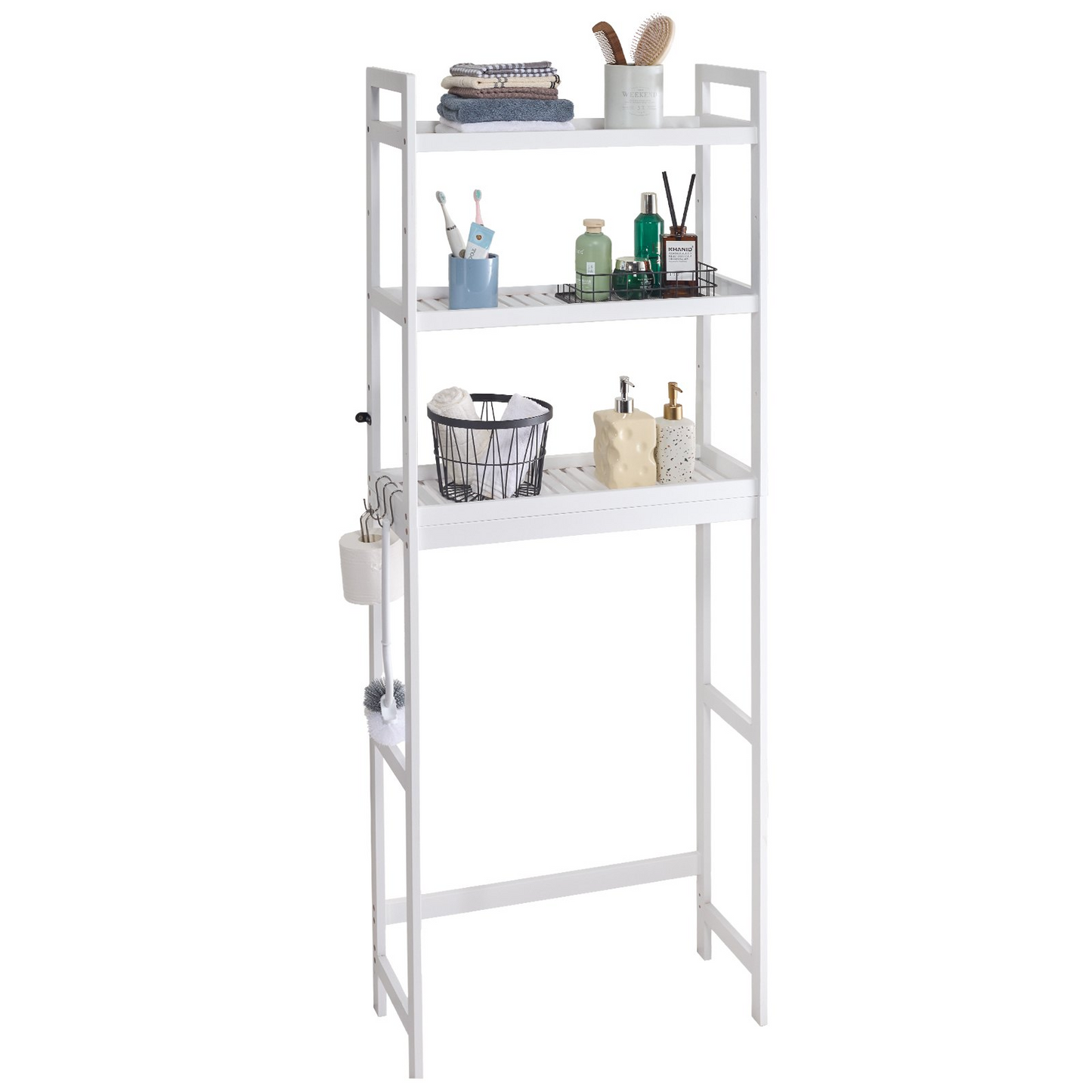 VEVOR Over the Toilet Storage 3-Tier Bathroom Shelf Rack Space Saver Organizer - Navarrete Furniture