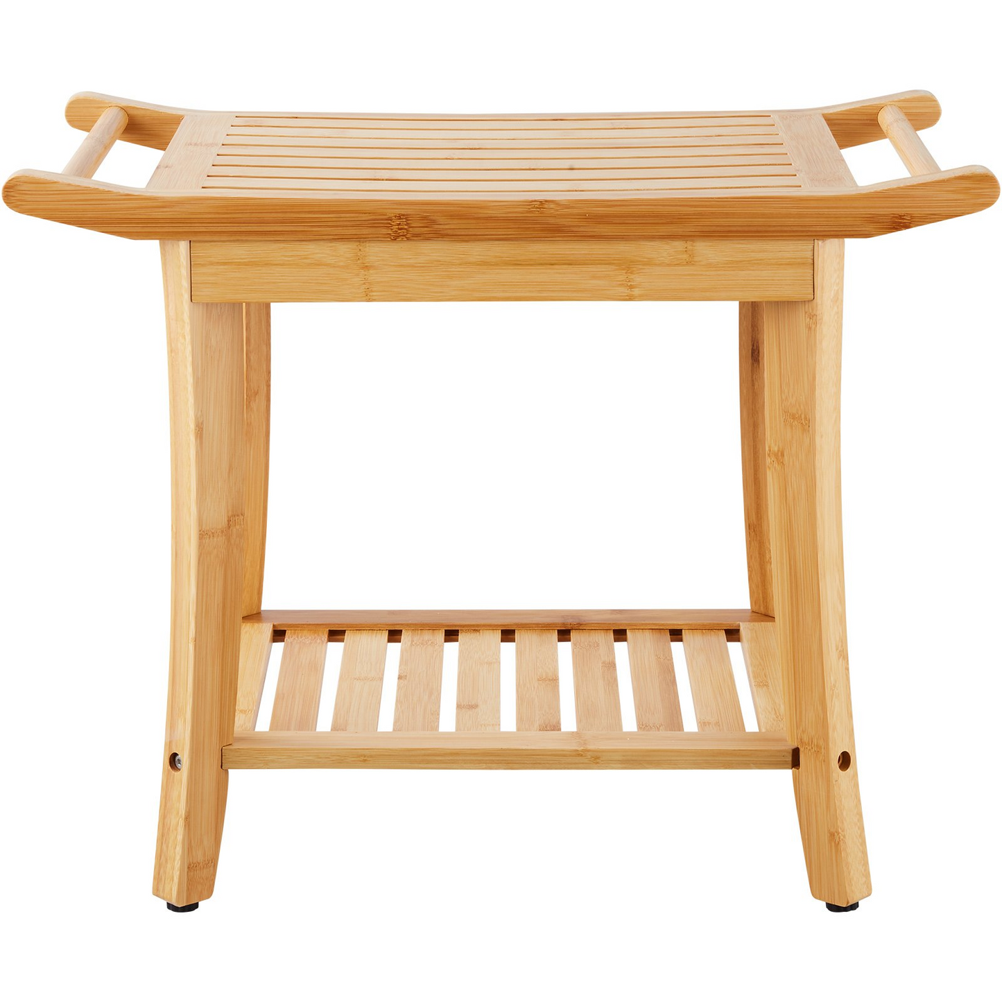 VEVOR Bamboo Shower Bench 24 x 13.8 x 18.9 in Shower Stool Chair for Bathroom - Navarrete Furniture