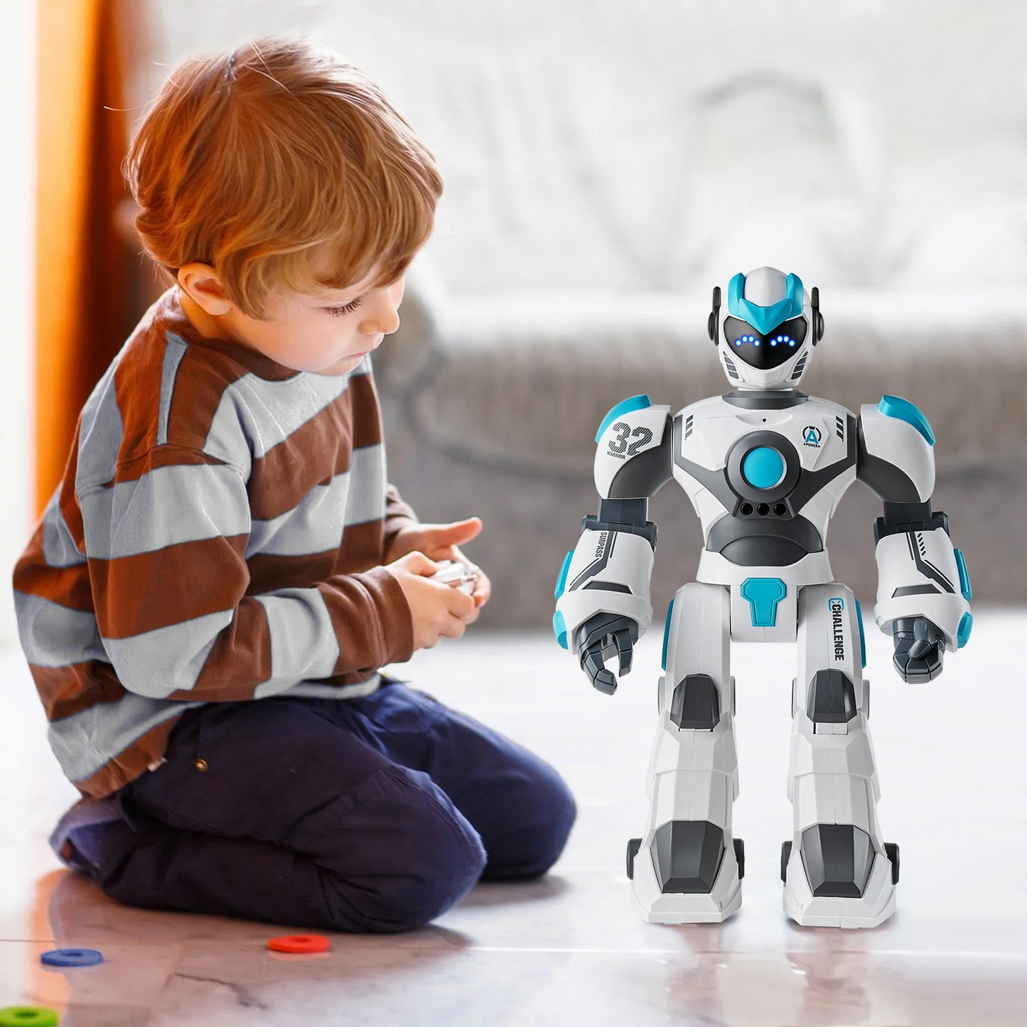 VEVOR RC Robot Toy Talking Dancing Gesture and Voice Remote Control Programmable - Navarrete Furniture