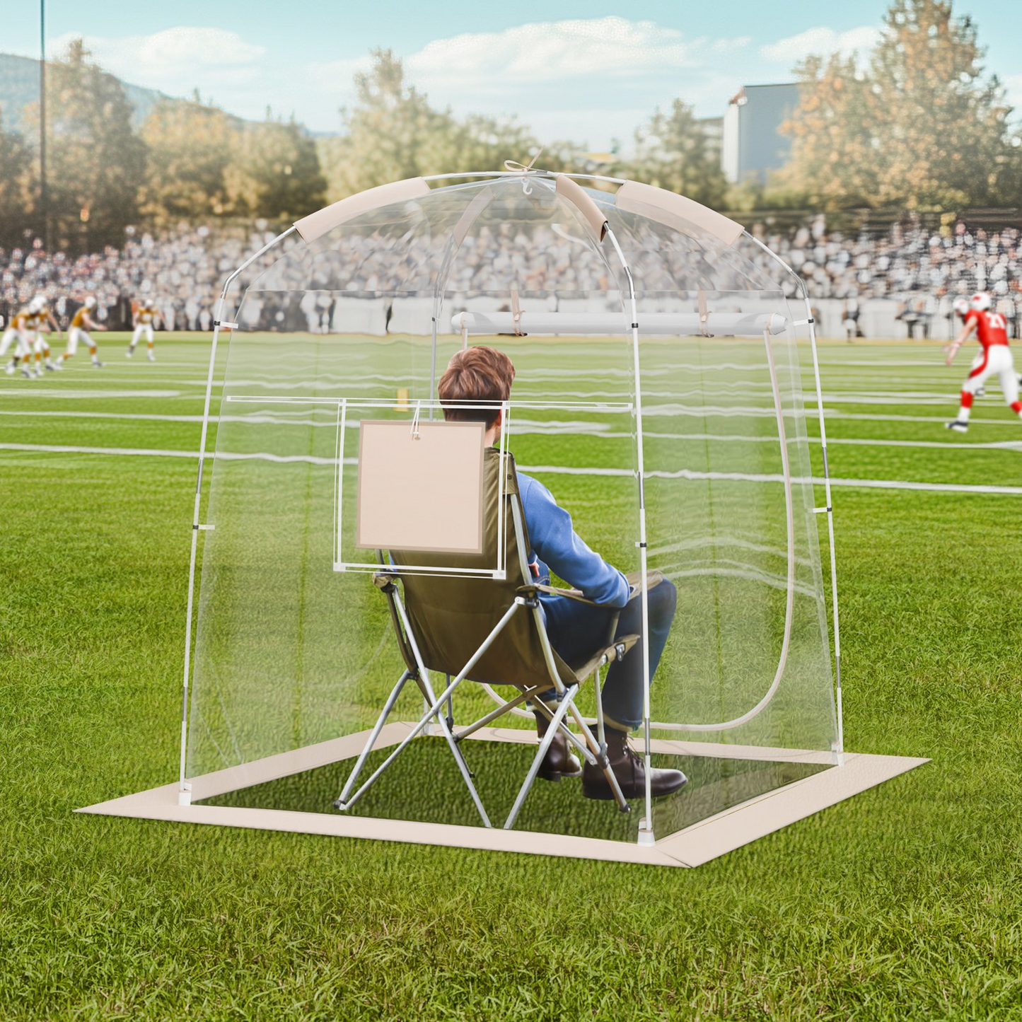 VEVOR Sports Tent Instant Tent Shelter Weather Proof 1 Person Clear Bubble Tent - Navarrete Furniture