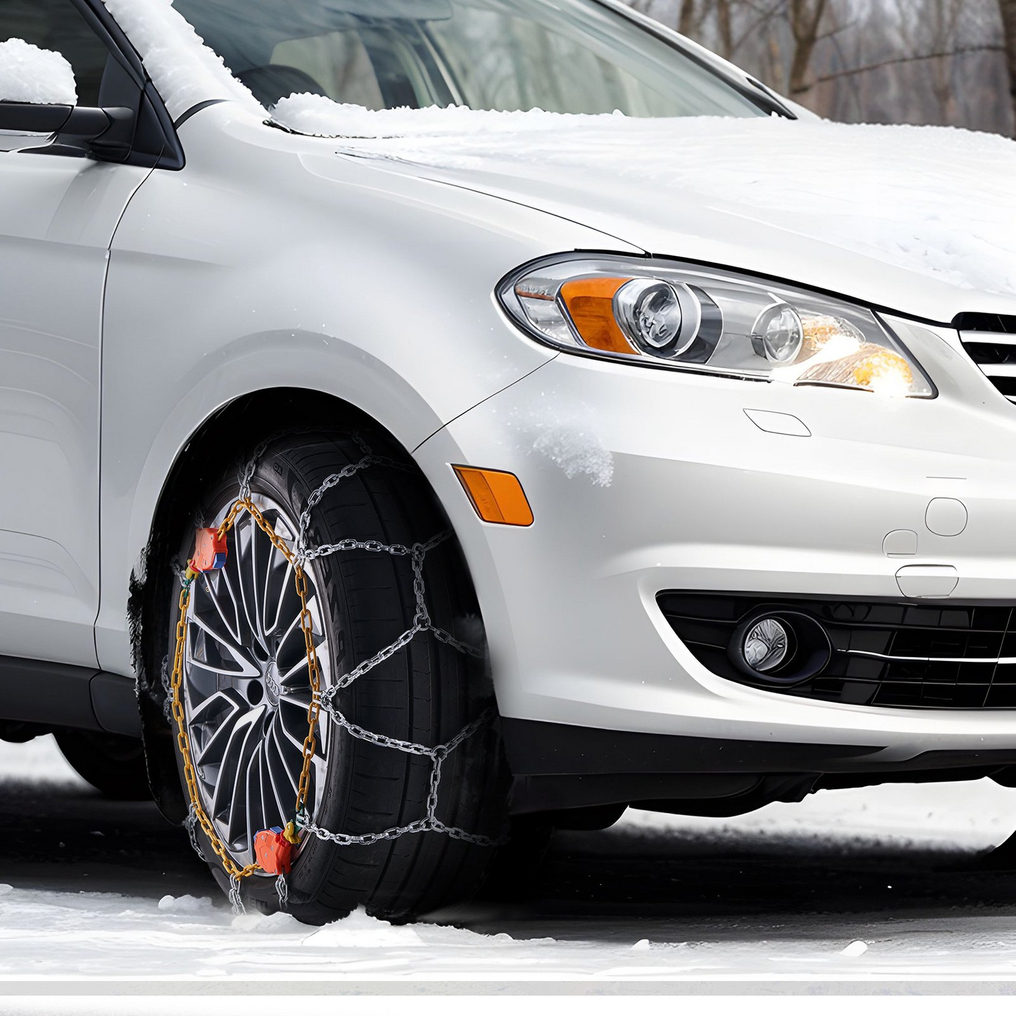 VEVOR Auto Tightening Snow Chains Diamond Mesh Anti-slip Traction Wheel Chains - Navarrete Furniture