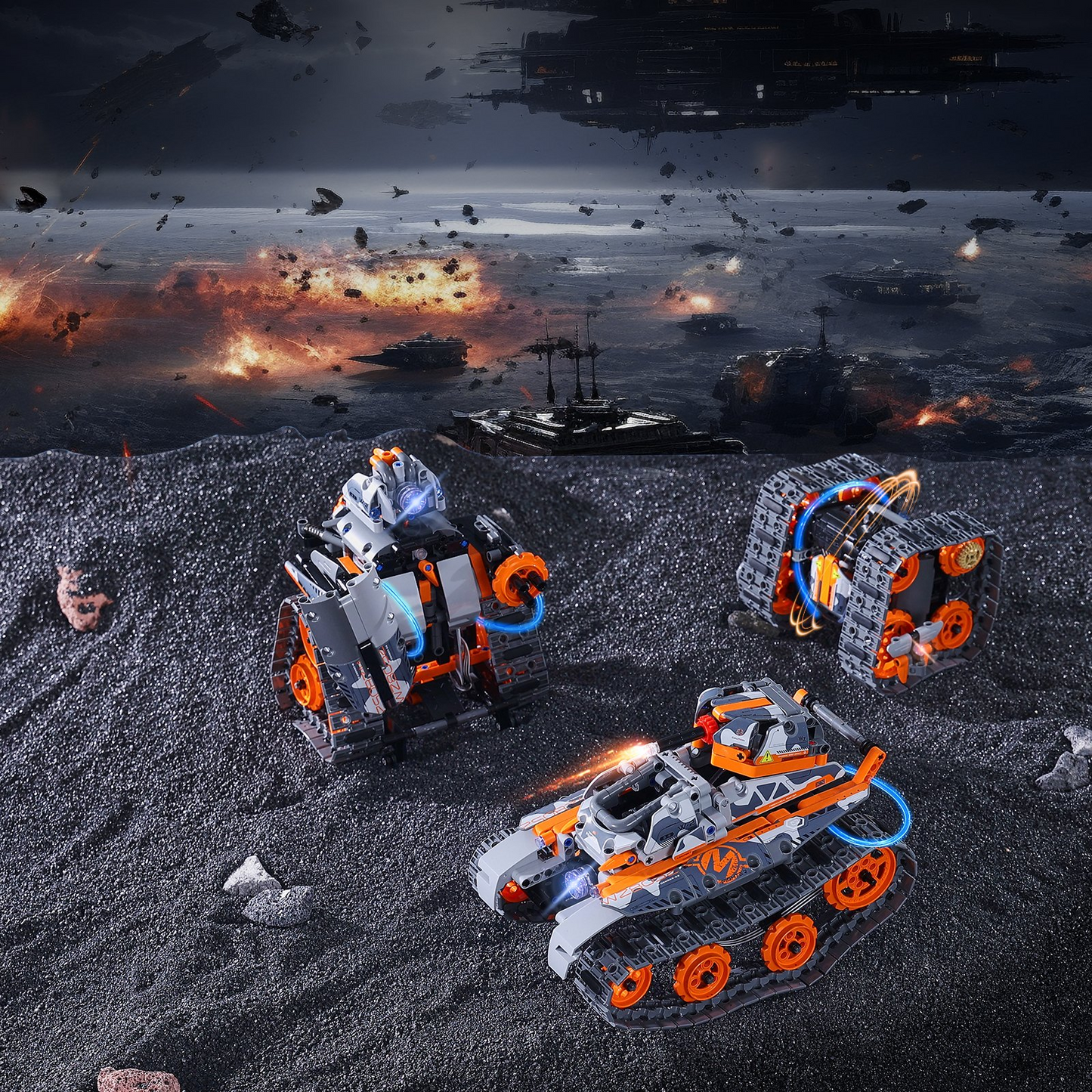 VEVOR STEM Building Toys for Kids 5 in 1 App & Remote Control Car/Robot 554 PCS - Navarrete Furniture