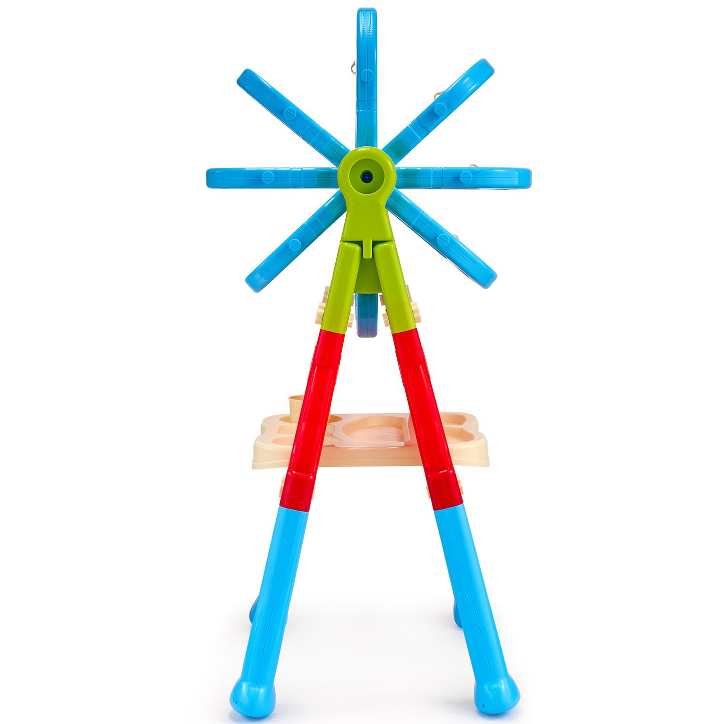 VEVOR 2-in-1 Kids Art Easel Double-Sided Magnetic Whiteboard Chalkboard Rotating - Navarrete Furniture