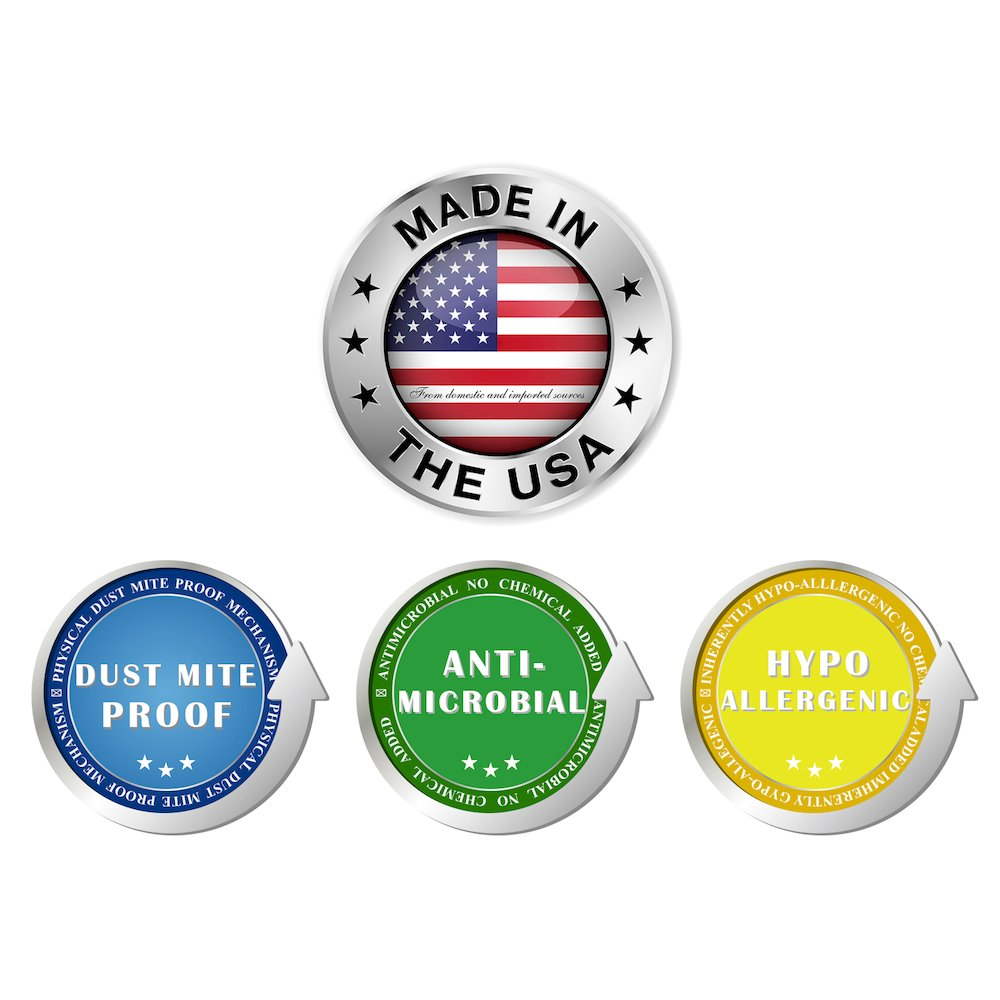 Waterproof Mini/Portable Crib Mattress Pad | 3-Inch | Easy to Clean Cover | LA Baby Non-Full Size Cribs - Navarrete Furniture