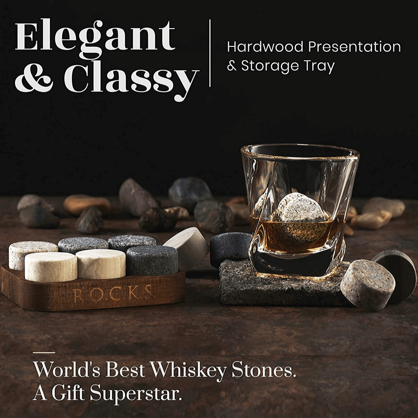 Whiskey Stones & Kentucky Bourbon Barrel Aged Coffee Tasting Gift Set