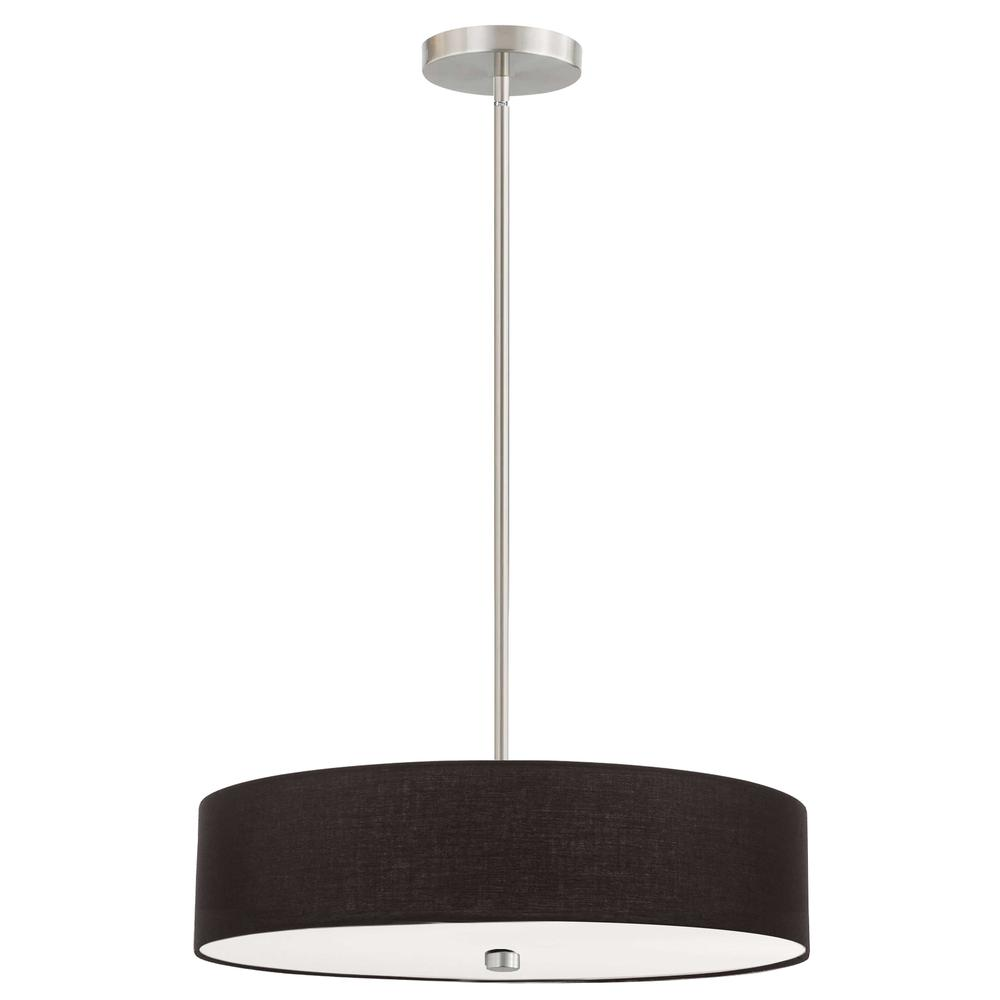 4LT Incandescent Pendant SC, Black Shade - Modern Lighting for a Fashionable Home Decor