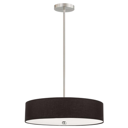 4LT Incandescent Pendant SC, Black Shade - Modern Lighting for a Fashionable Home Decor