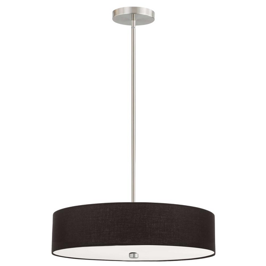 4LT Incandescent Pendant SC, Black Shade - Modern Lighting for a Fashionable Home Decor