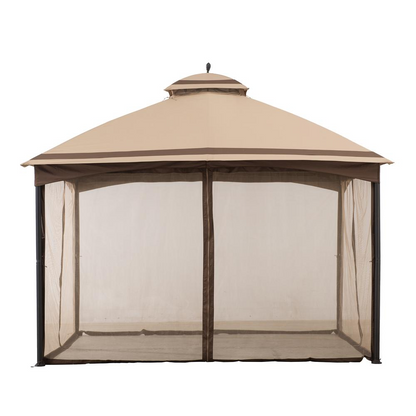 Pendleton Outdoor Patio Steel Frame 2-Tier Soft Top Roof Gazebo