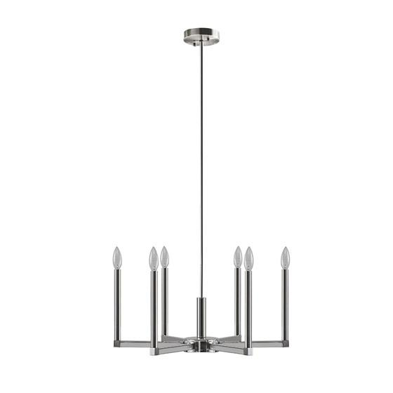 INK+IVY Renzetti 6 Light Candle Styled Traditional Chandelier