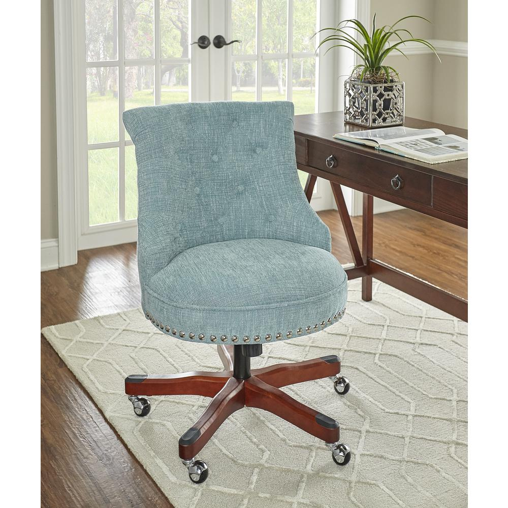 Sinclair Office Chair, Aqua - Stylish and Comfortable