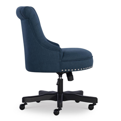 Sinclair Office Chair, Azure Blue - Stylish and Comfortable Option for Office Seating