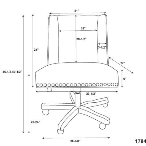 Draper Office Chair, Brown - Stylish and Comfortable Office Seating