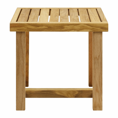 18" Shower Bench with Solid American White Oak - Navarrete Furniture