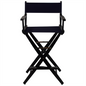 American Trails Extra-Wide Premium 30" Directors Chair Black Frame with Navy Color Cover