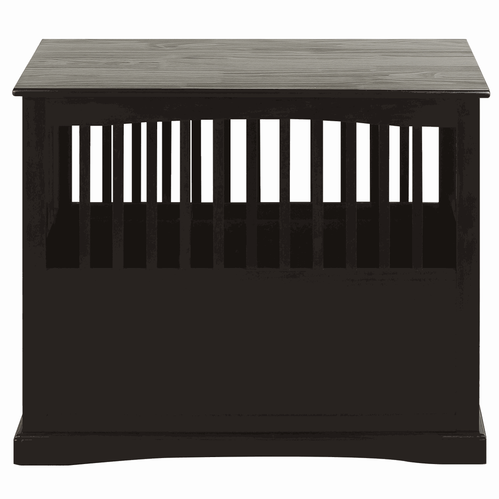 Elegant & Cozy Espresso Pet Crate End Table Provide a Comfortable Stay