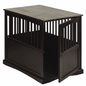 Elegant & Cozy Espresso Pet Crate End Table Provide a Comfortable Stay