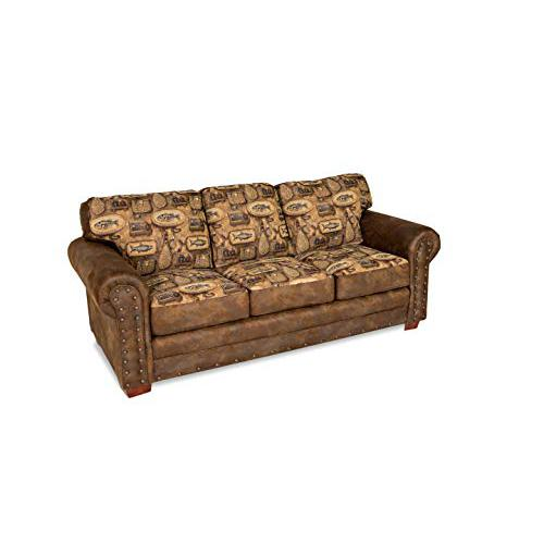 River Bend Sleeper Sofa - Cozy Rustic Fishing Cabin Inspired Design