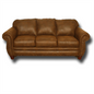 Sedona - Sofa | Leather Look Microfiber Fabric with Rustic Nailhead Accents